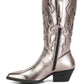 Cowby Metallic Faux Leather Cowboy Boots