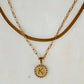 Double Chain Initial Necklace