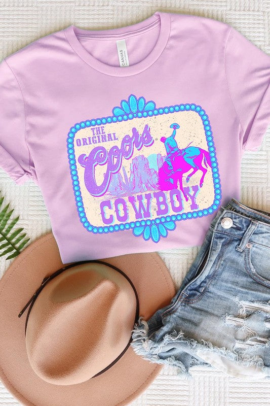 Coors Cowboy Western Graphic T Shirts