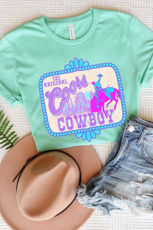 Coors Cowboy Western Graphic T Shirts