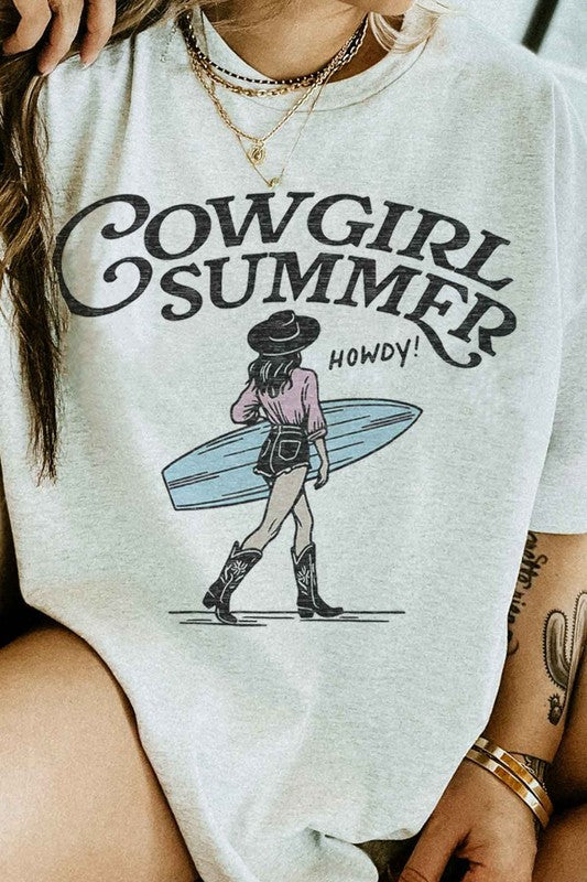 COWGIRL SUMMER WESTERN GRAPHIC TEE