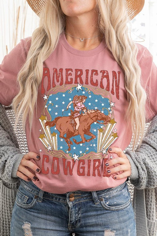 American Cowgirl Graphic T Shirts
