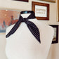 The Mini Polka Dot Wild Rag in Black