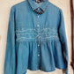 The Loopty Lou Long Sleeve Denim Top-L/XL