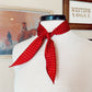 The Mini Polka Dot Wild Rag in Red