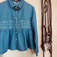 The Loopty Lou Long Sleeve Denim Top-L/XL
