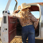The Western Squares Pearl Snap Top