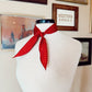 The Mini Polka Dot Wild Rag in Red