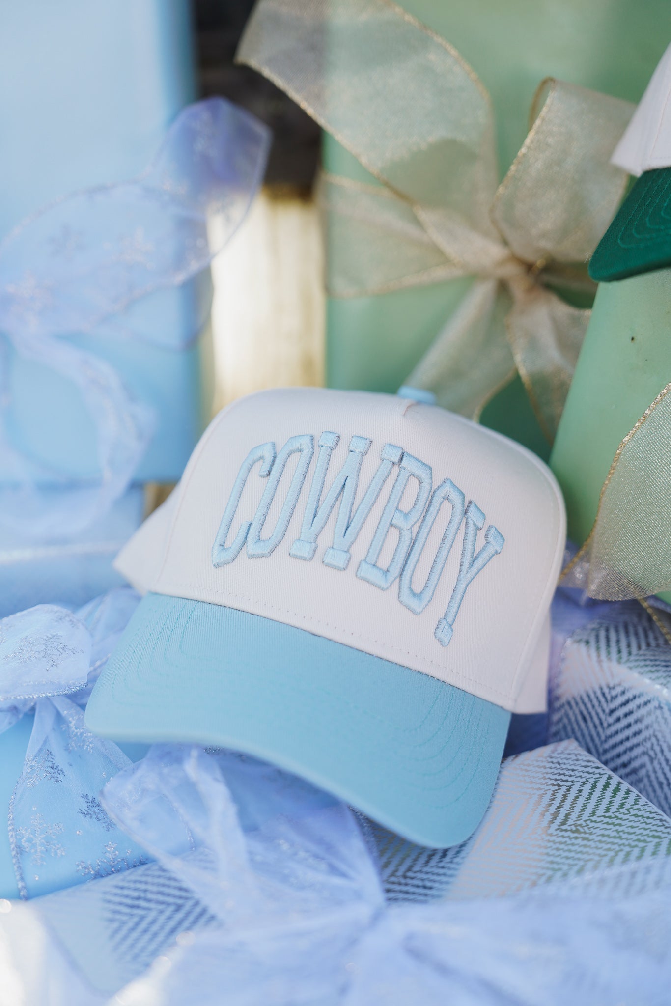 Cowboy - Baby Blue Vintage Trucker Hat