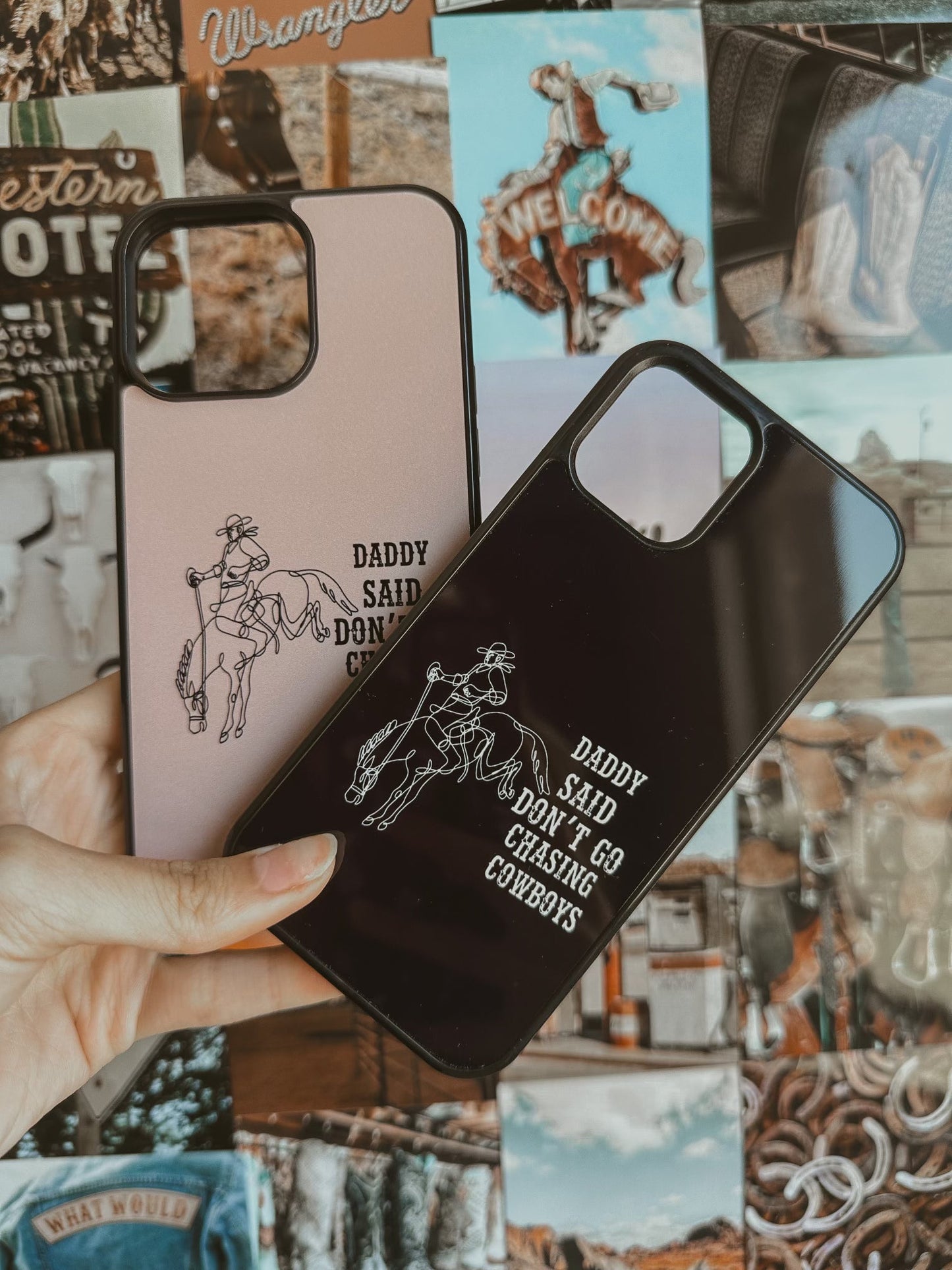 Chasing Cowboys iPhone Case