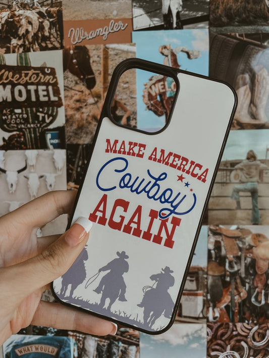 Make America Cowboys Again iPhone Case