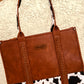 Wrangler Cow Print Concealed Carry Wide Tote