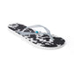 Myra Shadow Ranch Cowhide Slippers in Stormhorn Black
