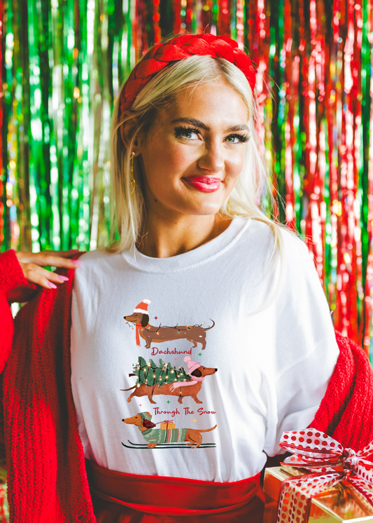 Dachsund Through The Snow