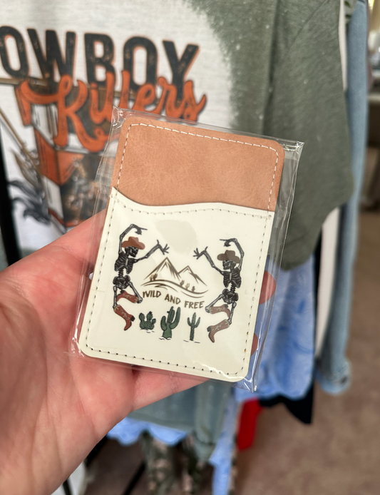 Aesthetic Cowgirl Leather Card Holder