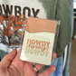 Western Collection Leather Card Holder - Howdy Honey