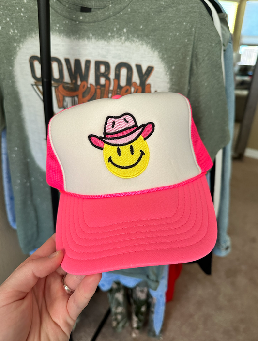 Happy Cowboy Trucker Hat
