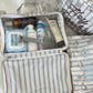 Western Blues Striped - Clear Coat Toiletry Case