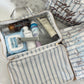 Western Blues Striped - Clear Coat Toiletry Case