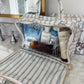 Western Blues Striped - Clear Coat Toiletry Case