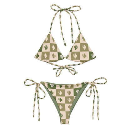Desert Grid string bikini