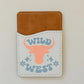 Western Collection Leather Card Holder - Wild West