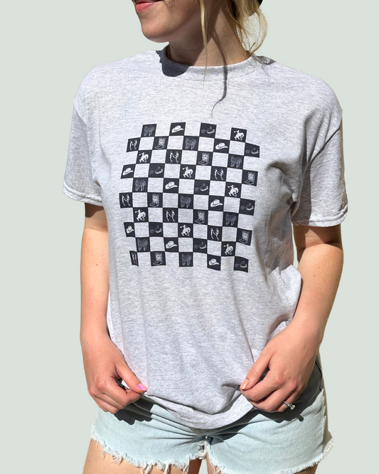Western Checkered Graphic Tee